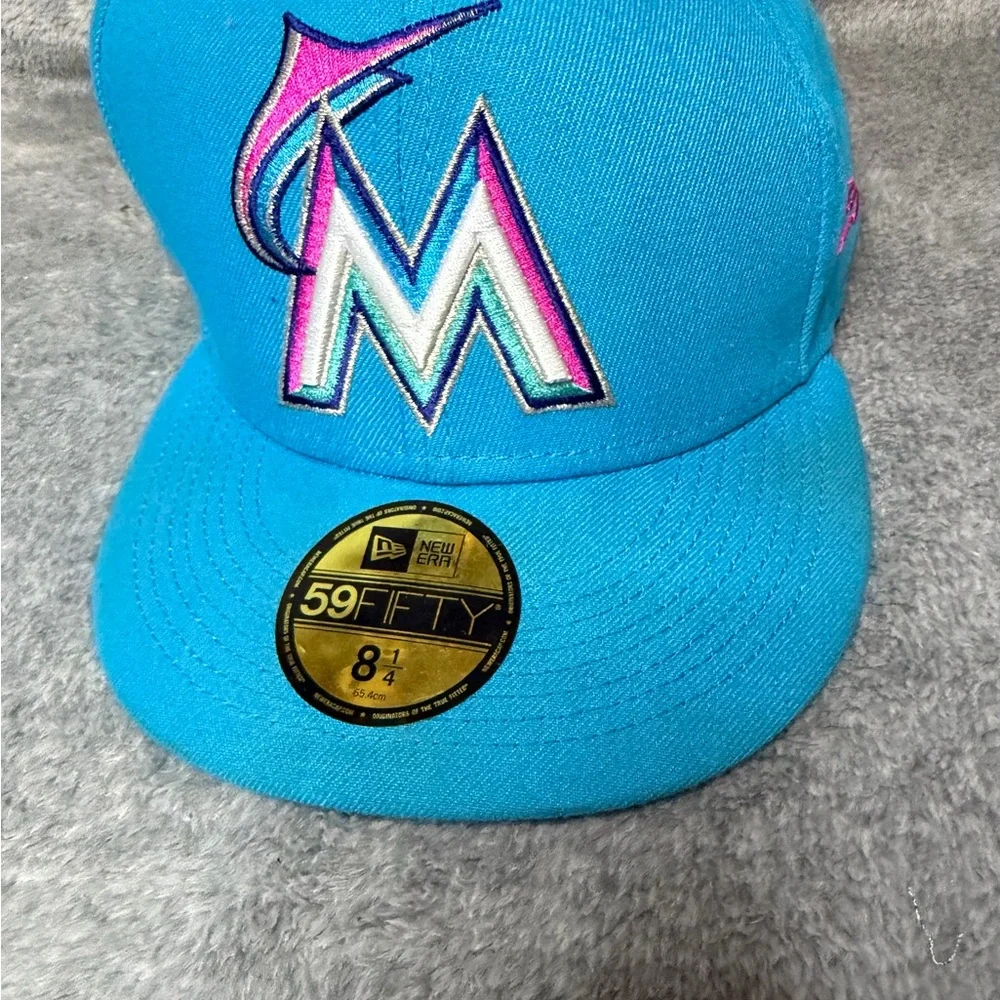 8 1/4 - Hat Club Miami Marlins 2017 ASG Cyclone Collection Era Fitted Hat